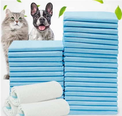 ODM 5 ชั้น รองพื้น สัตว์เลี้ยง 60 * 45 ซม. ไม่ทอพื้นผิวสุนัข ใช้แล้วทิ้ง Pads