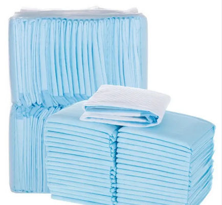 ODM 5 ชั้น รองพื้น สัตว์เลี้ยง 60 * 45 ซม. ไม่ทอพื้นผิวสุนัข ใช้แล้วทิ้ง Pads