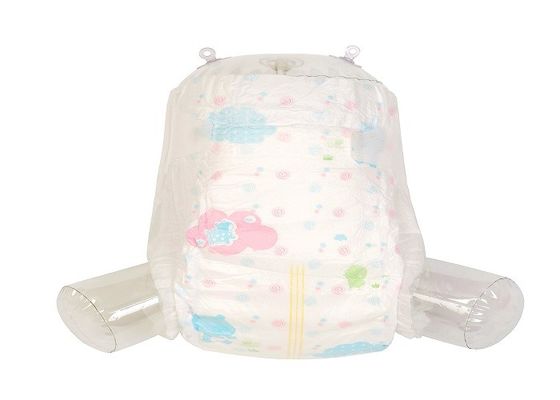 SMS Non Woven Super Soft ผ้าอ้อมเด็กเมจิกเทป 450 * 320 มม. Customized