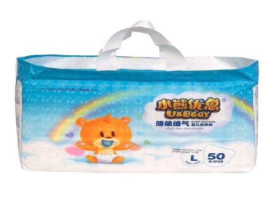 กำหนดเองพิมพ์ 3D Leak Protection Diapers 32lbs เอวยางยืดยืดได้