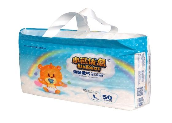 กำหนดเองพิมพ์ 3D Leak Protection Diapers 32lbs เอวยางยืดยืดได้