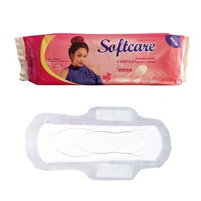 Night Use 290mm Cotton Sanitary Napkin ฟิล์ม PE ระบายอากาศได้ยาวเป็นพิเศษ
