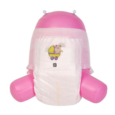 ผ้าฝ้ายพิมพ์ลาย ดึงขึ้น ผ้าอ้อมเด็กs Size 4 ใช้แล้วทิ้ง Antileak Protection