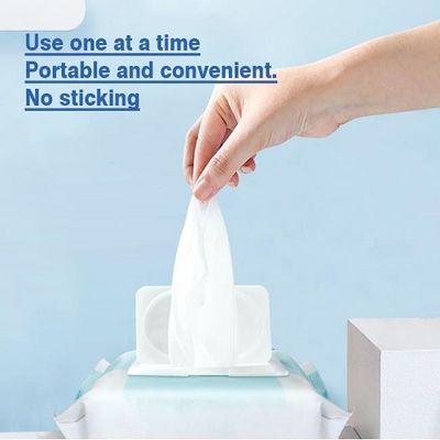 Eco Friendly Organic Flushable Baby Wipes ว่านหางจระเข้ 80 ชิ้นไม่ระคายเคือง