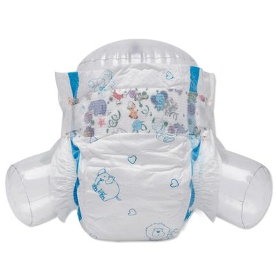 FDA Nonwoven Leak Protection Diapers พิมพ์สีสำหรับทารก