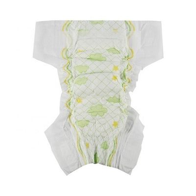 แผ่นรองหลังแบบผ้าป้องกันการรั่ว USA Pulp Nonwoven Soft Baby Diaper