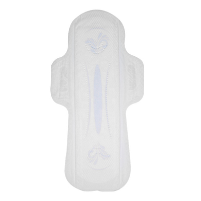 แผ่นรองผ้าฝ้ายแบบมีปีกสำหรับผู้หญิง 245mm Day Use Lady Sanitary Napkin