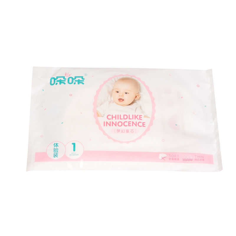 ฟิล์ม PE ผ้าอ้อมเด็กทารกแรกเกิดสีขาว ADL Triple Absorbent